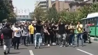 تظاهرات در تهران علیه خامنه‌ای