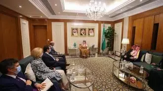 دیدار فیصل بن فرحان وزیر خارجه عربستان و راب مالی نماینده آمریکا در امور ایران