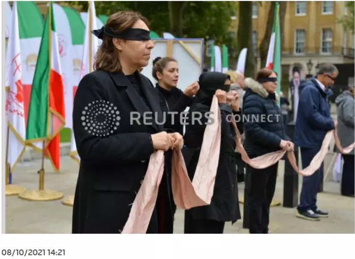تصاویری از تظاهرات ایرانیان آزاده در لندن علیه حضور رئیسی جلاد در کنفرانس گلاسکو اسکاتلند - 1