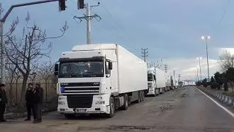 مسیر ترانزیتی کامیونها به آذربایجان - عکس از آرشیو