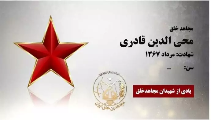 مجاهد شهید محی الدین قادری