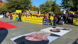 تظاهرات شورای ملی مقاومت ایران در روز جهانی مبارزه با اعدام - برلین ۹اکتبر