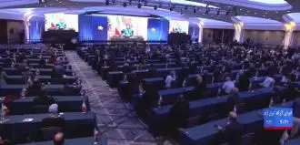 نمایی از کنفرانس ایران آزاد ۲۰۲۱ در واشنگتن