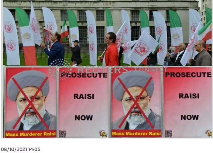 تصاویری از تظاهرات ایرانیان آزاده در لندن علیه حضور رئیسی جلاد در کنفرانس گلاسکو اسکاتلند - 7
