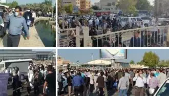 راهپیمایی و اعتراض مردم علیه سفر نمایشی رئیسی جلاد ۶۷ در بوشهر