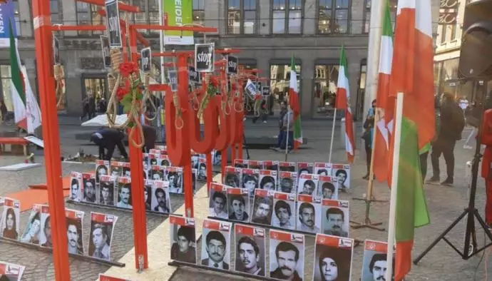 تظاهرات ایرانیان آزاده علیه رئیسی در روز جهانی علیه مجازات اعدام