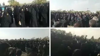 حضور گسترده مردم در مراسم هفتم عباسقلی صالحی در یزدانشهر اصفهان