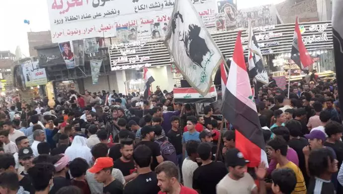 تظاهرات قیام کنندگان عراقی در ناصریه