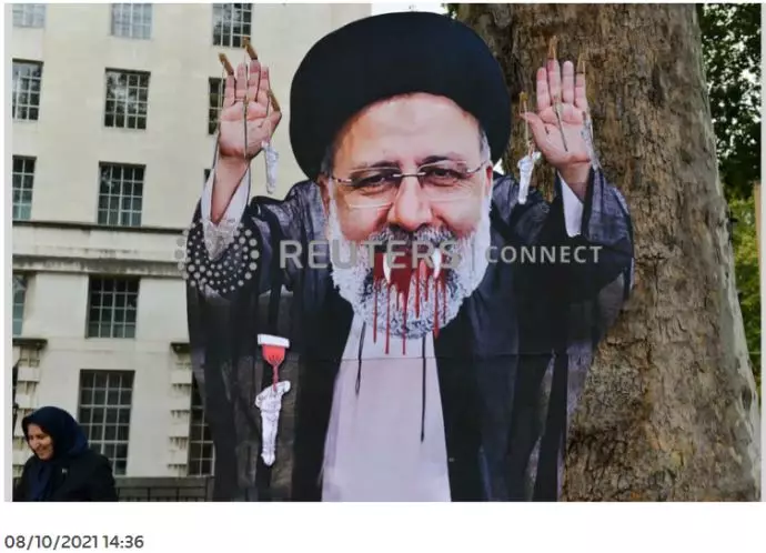تصاویری از تظاهرات ایرانیان آزاده در لندن علیه حضور رئیسی جلاد در کنفرانس گلاسکو اسکاتلند - 6