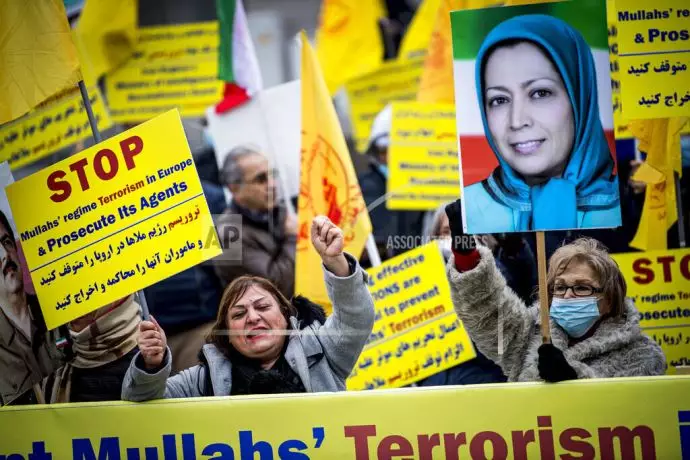 آسوشیتدپرس: تظاهرات ایرانیان همزمان با دادگاه استیناف آنتورپ بلژیک - 8