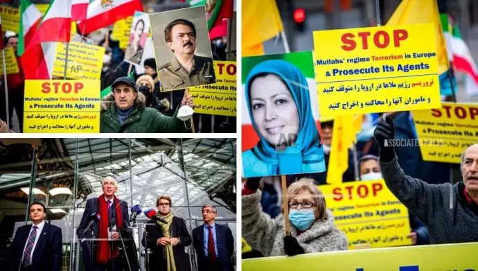 آسوشیتدپرس: تظاهرات ایرانیان همزمان با دادگاه استیناف آنتورپ بلژیک