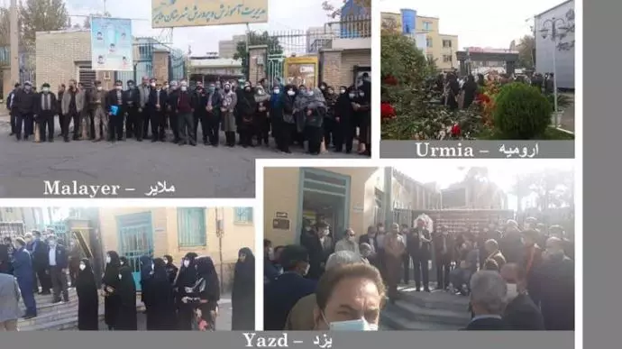 اعتراضات معلمان در ۵۳شهر (۲۲استان) به‌رغم فضای امنیتی شدید - 16