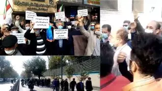 تجمع اعتراضی رانندگان شرکت واحد تهران و بازنشستگی فولاد اصفهان