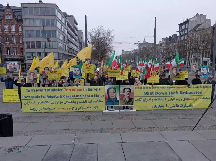 -تظاهرات ایرانیان آزاده و هواداران مقاومت در برابر دادگاه آنتورپ بلژیک - 1