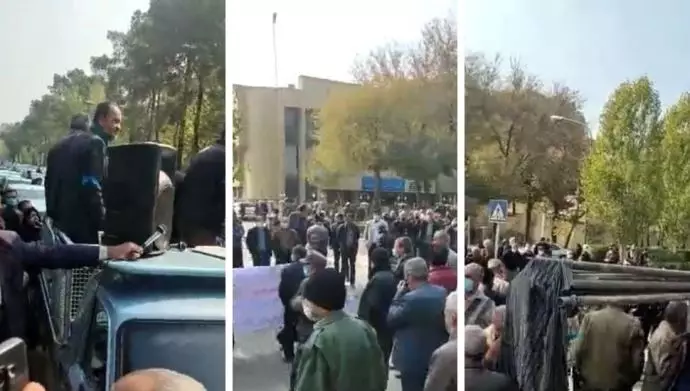 اعتراض کشاورزان خشمگین اصفهان