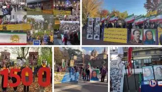 تظاهرات  جهانی در ۱۰شهر بزرگ جهان در سالگرد قیام آبان