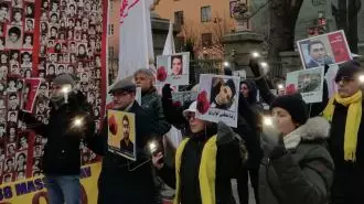 تظاهرات یاران مقاومت در استکهلم سوئد در حمایت از جنبش دادخواهی