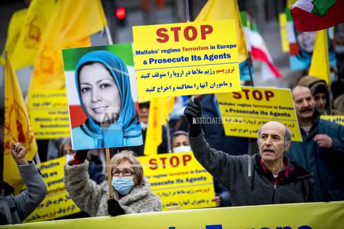 آسوشیتدپرس: تظاهرات ایرانیان همزمان با دادگاه استیناف آنتورپ بلژیک - 4