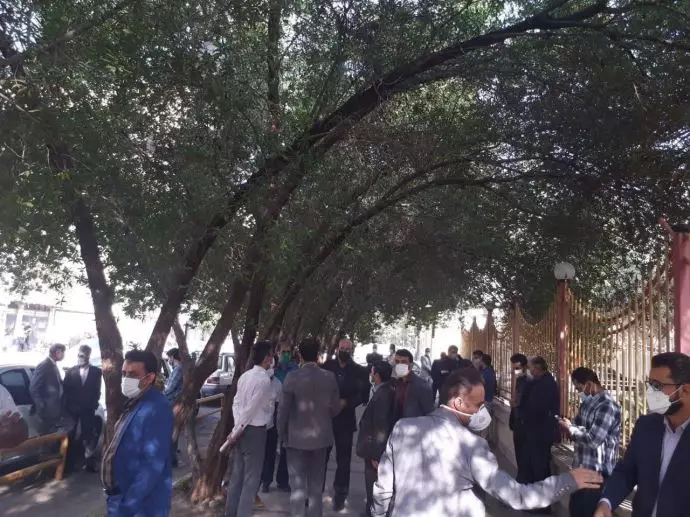 تجمع اعتراضی معلمان و فرهنگیان اهواز