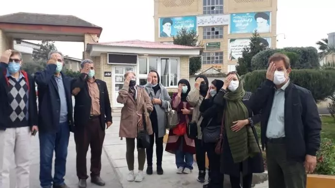 -تجمع اعتراضی معلمان و فرهنگیان گرگان