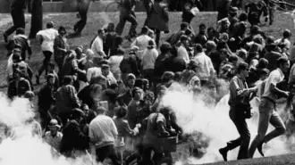 حمله پاسداران جنایتکار به دانشگاه ها تحت عنوان انقلاب فرهنگی