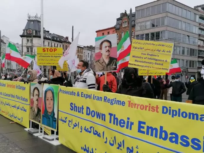 تظاهرات ایرانیان آزاده جلوی دادگاه آنتورپ - 0