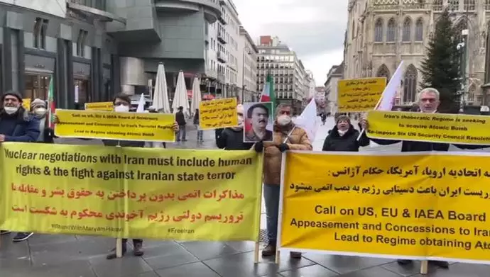 تظاهرات ایرانیان و حامیان مقاومت در وین