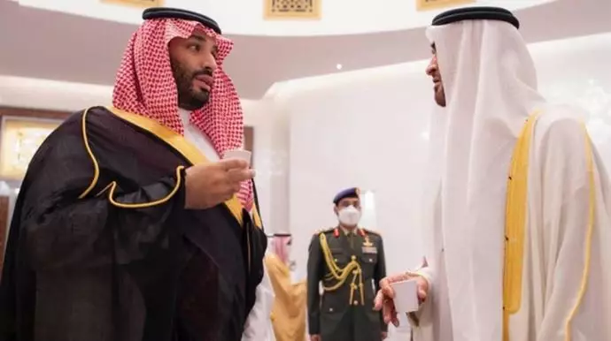 دیدار محمد بن سلمان با محمد بن زاید آل نهیان در ابوظبی 