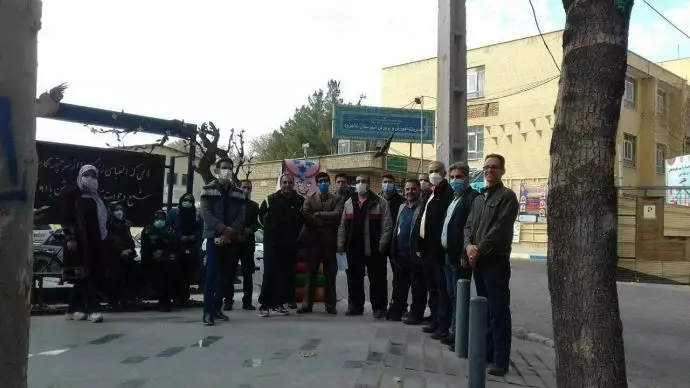 تجمع اعتراضی معلمان و فرهنگیان شاهرود