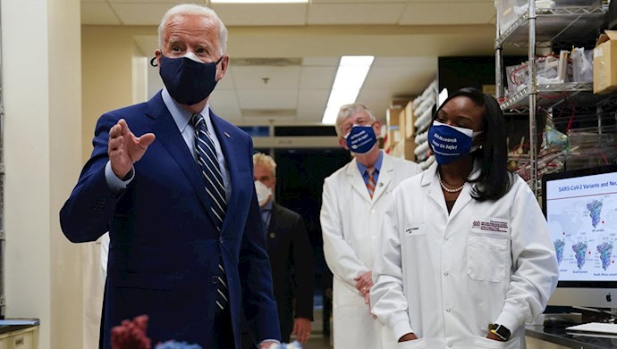 بازدید جو بایدن  از انستیتوی ملی بهداشت آمریکا