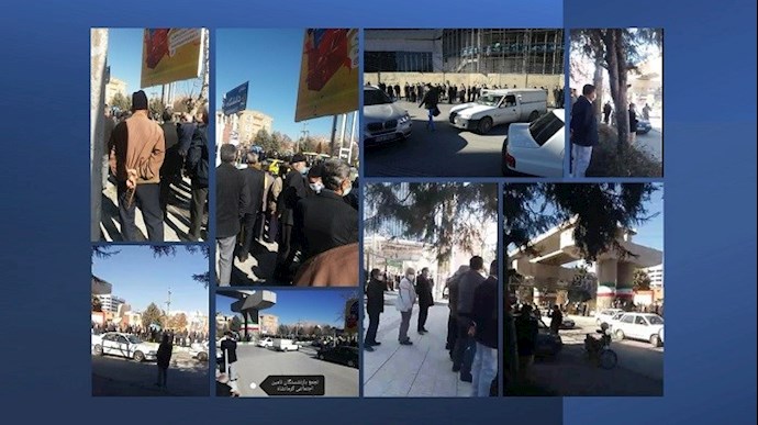 کرمانشاه - تجمع اعتراضی بازنشستگان و مستمری بگیران تأمین اجتماعی - ۱۵ بهمن ۱۳۹۹