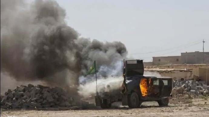 انهدام خودرو تسلیحات در سوریه