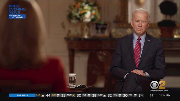 مصاحبه جو بایدن رئیس جمهور آمریکا با تلویزیون سی‌بی‌اس