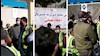 تجمع اعتراضی رانندگان و حواله‌داران ولوو