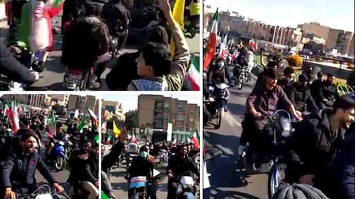 لباس شخصیهای خامنه ای شعار مرگ بر روحانی سر دادند
