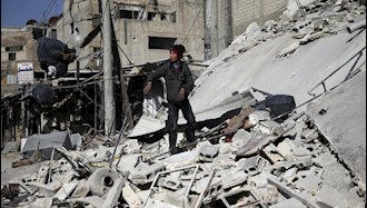 بمباران مردم سوریه توسط رژیم جنایتکار اسد