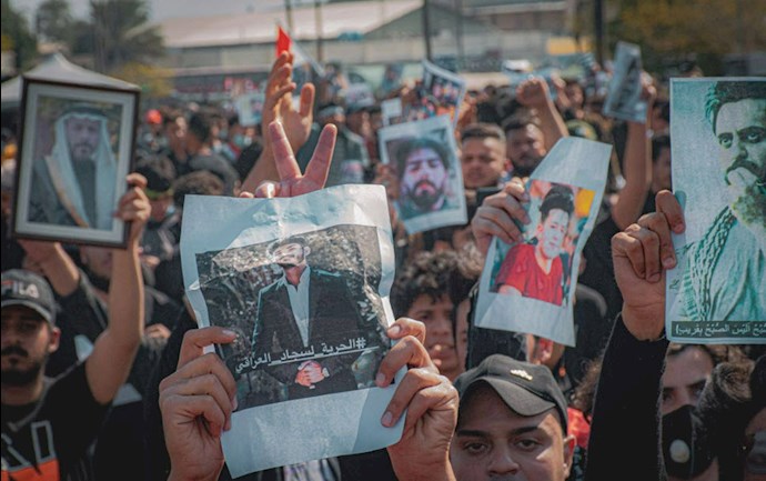 تظاهرات قیام‌کنندگان عراقی در کاظمین - 0