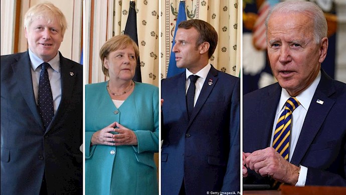 بایدن و رهبران سه کشور اروپایی