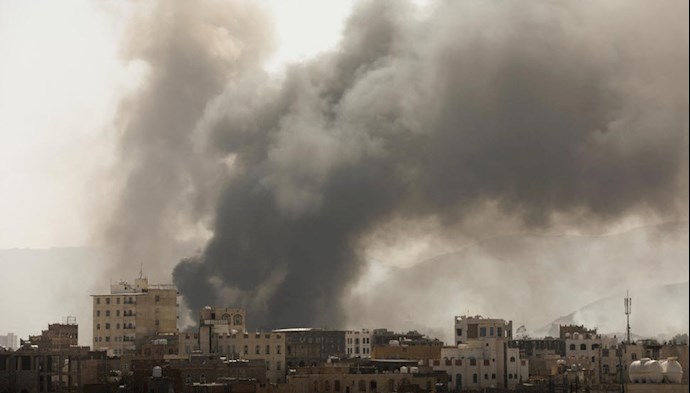 بمباران صنعا توسط ائتلاف عربی - عکس از آرشیو