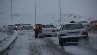 برف و کولاک در جاده‌های کشور