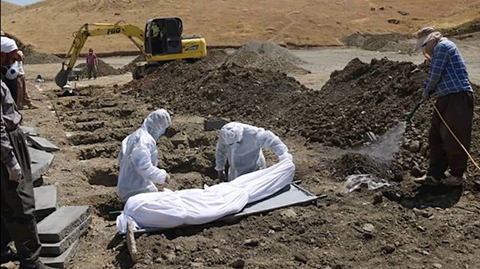 دفن متوفیان کرونایی در کردستان - عکس از آرشیو