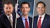 سناتورهای ارشد تام کاتن، تد کروز و سناتور مارکو روبیو