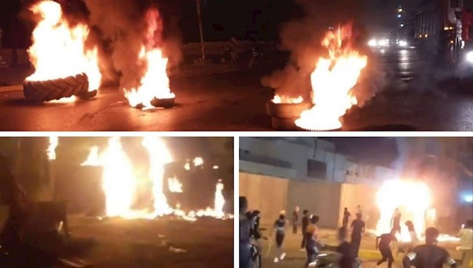 به آتش کشیدن کنسولگری رژیم  در کربلا