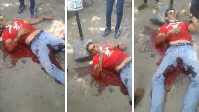 شلیک مزدوران جنایتکار انتظامی