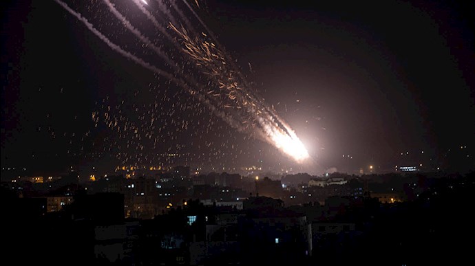 شلیک موشکهای حماس به اسرائیل