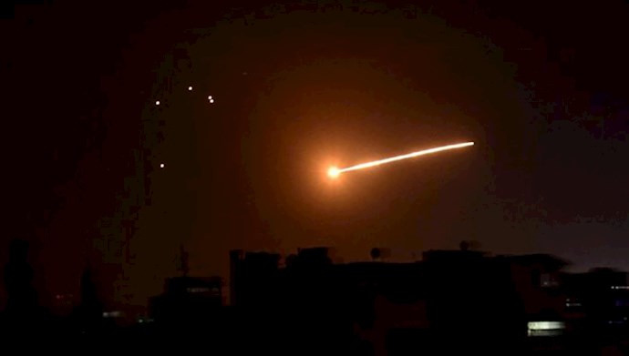 حملات موشکی به اهداف نظامی رژیم ایران در خاک سوریه