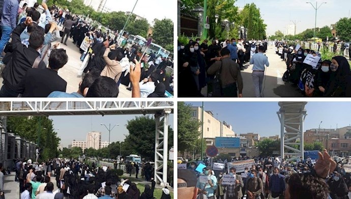 تجمعات اعتراضی معلمین کارنامه سبزها
