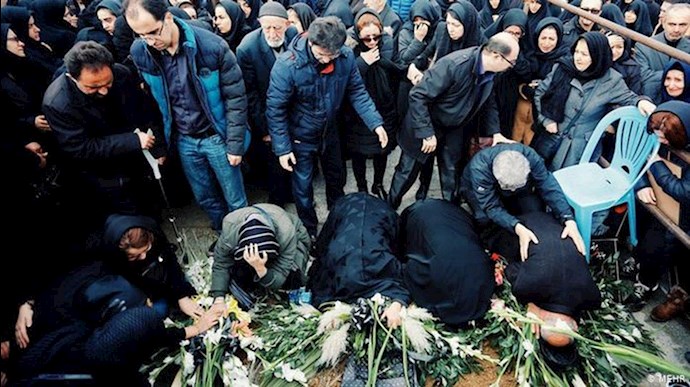 خانواده‌های جان‌باختگان هواپیمای اوکراینی
