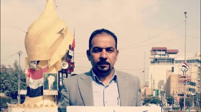 ایهاب الوزنی از فعالان عراقی عضو هماهنگ‌کننده تظاهرات عراق