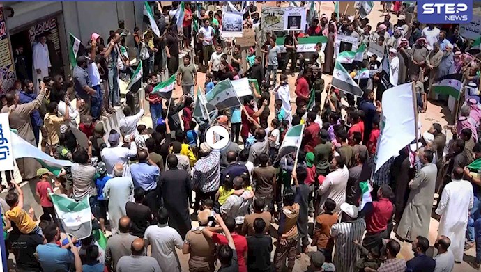تظاهرات مخالفان اسد در ادلب ۷خرداد